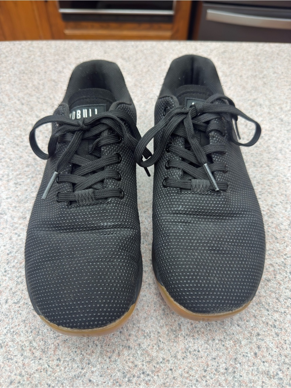 NOBULL Black Low-Profile Training Sneakers with Gum Outsole